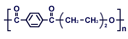 ポブチレンテレフタレート(PBT)樹脂の構造式
